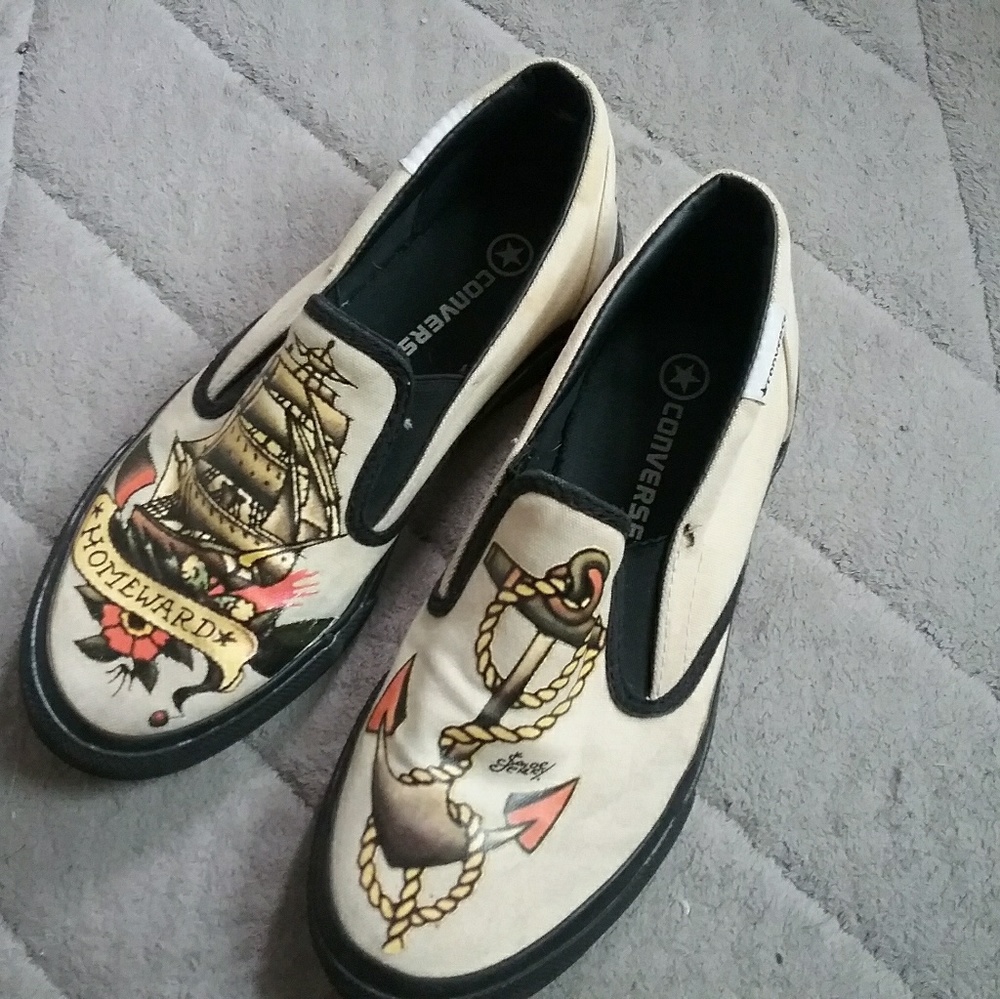 Sailor Jerry Converse Slip-on Homeward Anchor